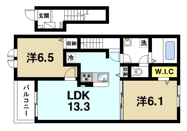 クレストールⅠの間取り図2