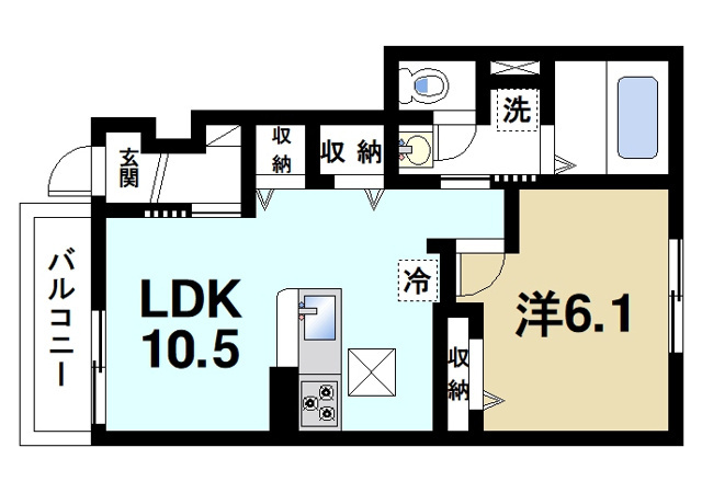 クレストールⅡの間取り図1
