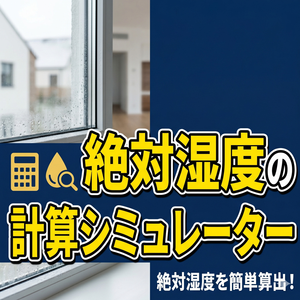 結露量、絶対湿度の計算の画像