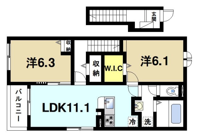 ファミリア　ヴィヴァーチェⅡの間取り図2