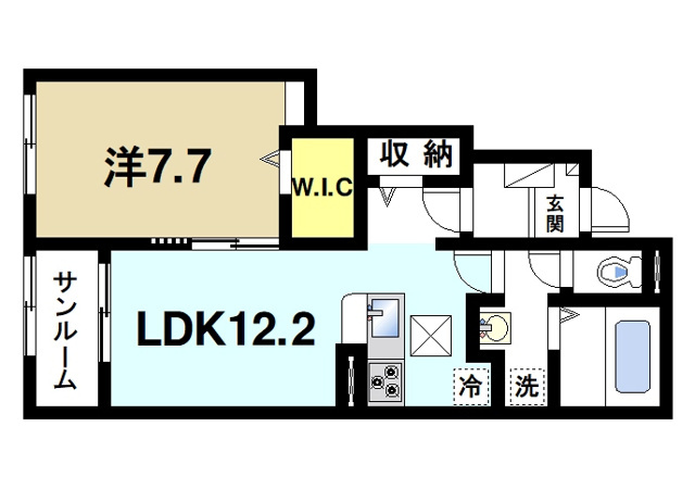 グランド萩ヶ丘Ⅰの間取り図1