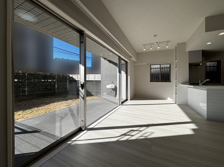 マンション１階の日当たり