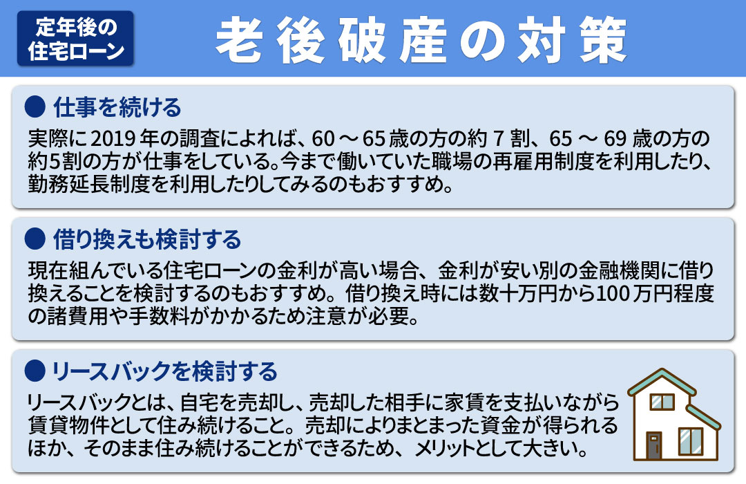 定年後に住宅ローンが残っている場合は要注意！老後破産の対策について