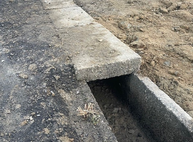 【愛西市不動産売却】側溝の蓋掛けの画像