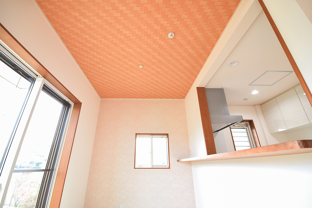 ダイニング網代天井