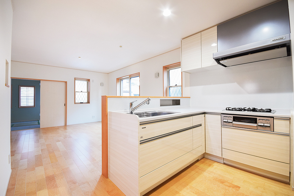 L型対面キッチン