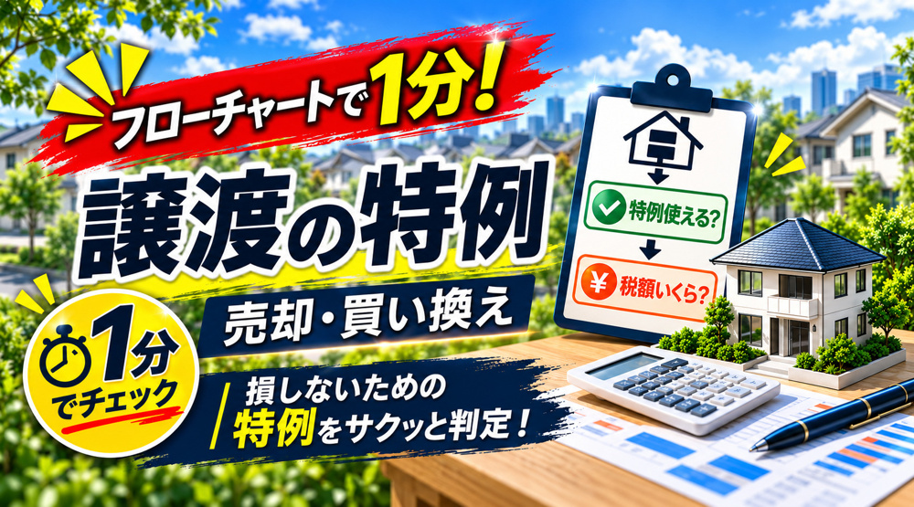 マイホーム売却時の特例 簡易フローチャートの画像