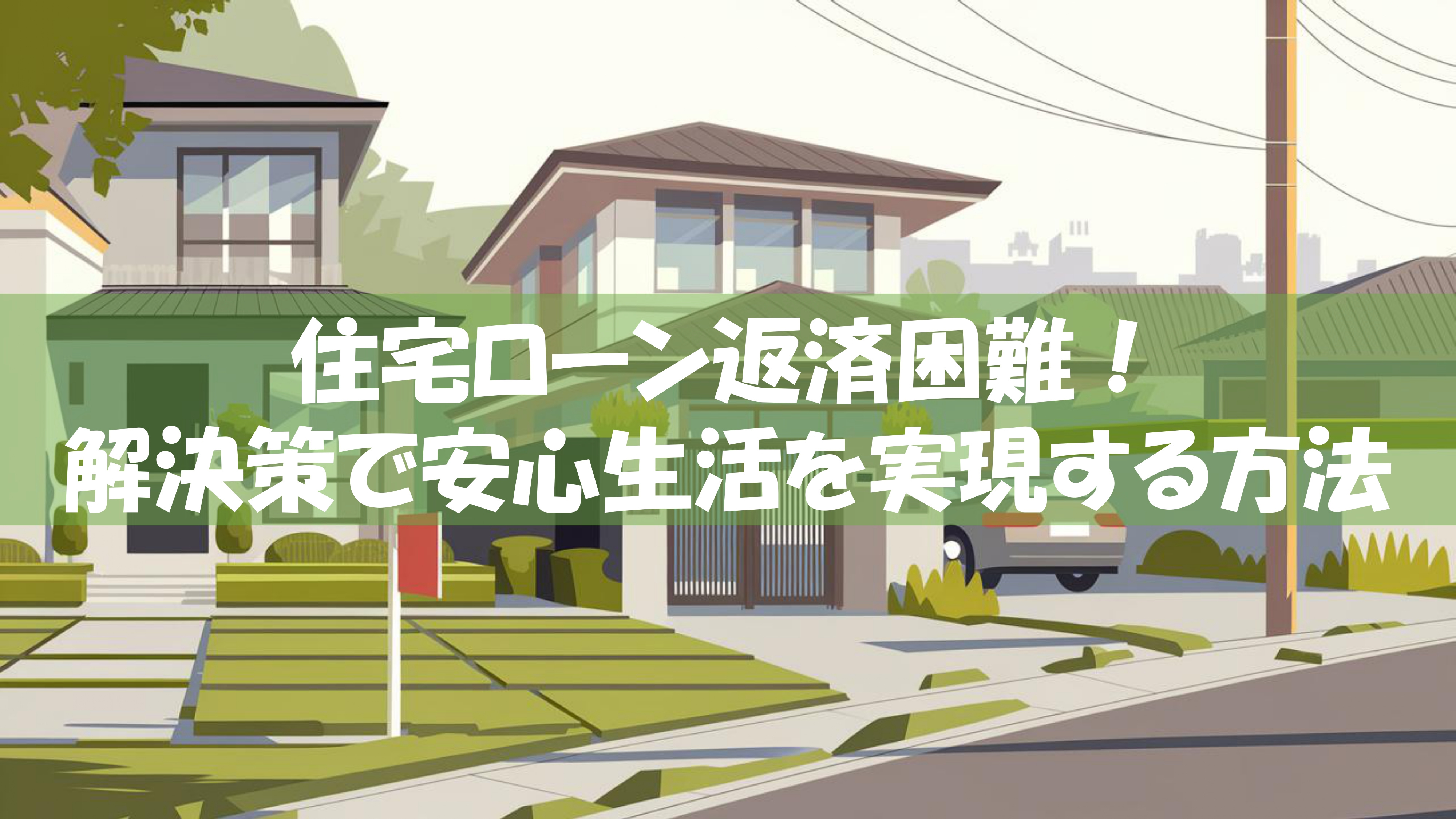 住宅ローン返済困難！解決策で安心生活を実現する方法の画像
