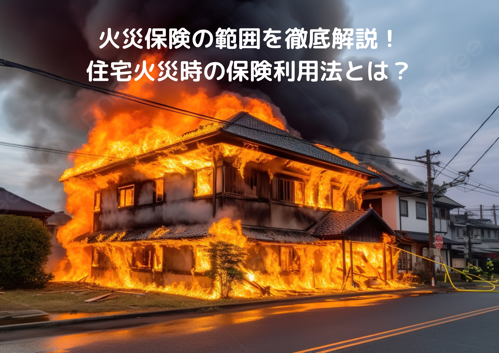 火災保険の範囲を徹底解説！住宅火災時の保険利用法とは？の画像