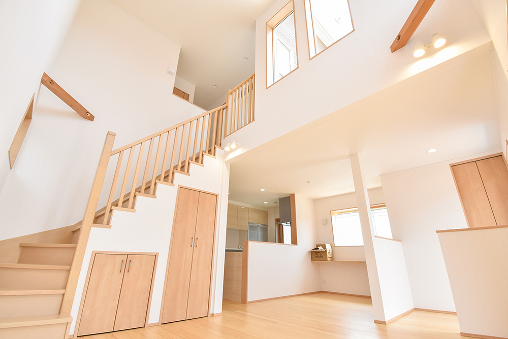 無垢材を使用したあたたかみのあるLDK