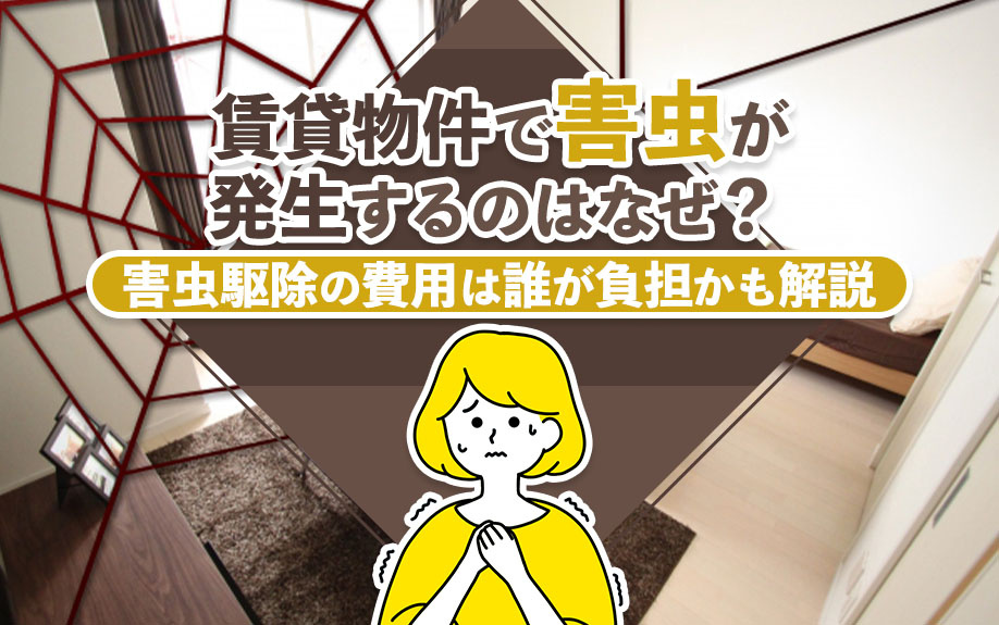 賃貸物件で害虫が発生するのはなぜ？害虫駆除の費用は誰が負担かも解説