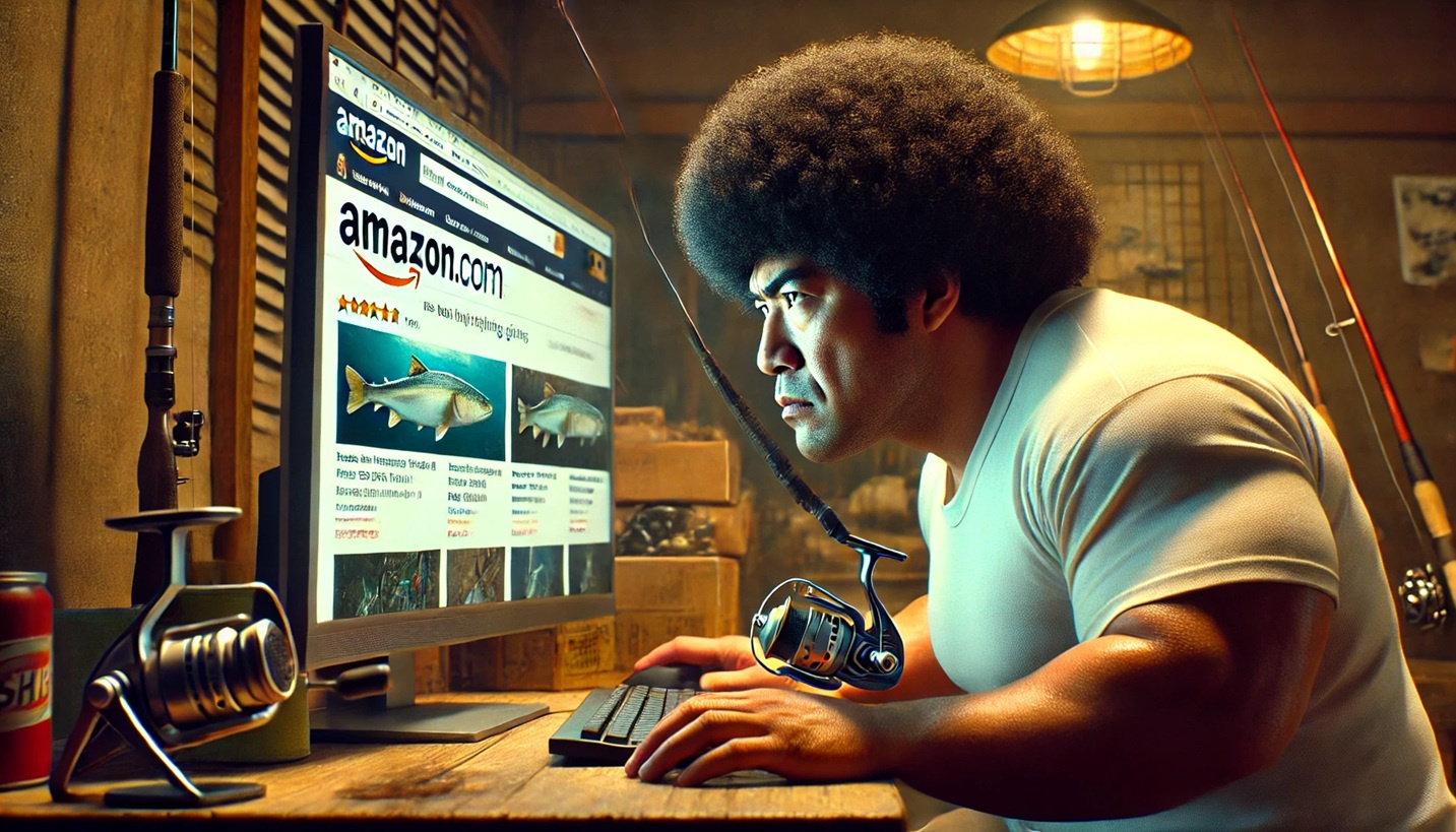 着々と進む釣り準備の画像