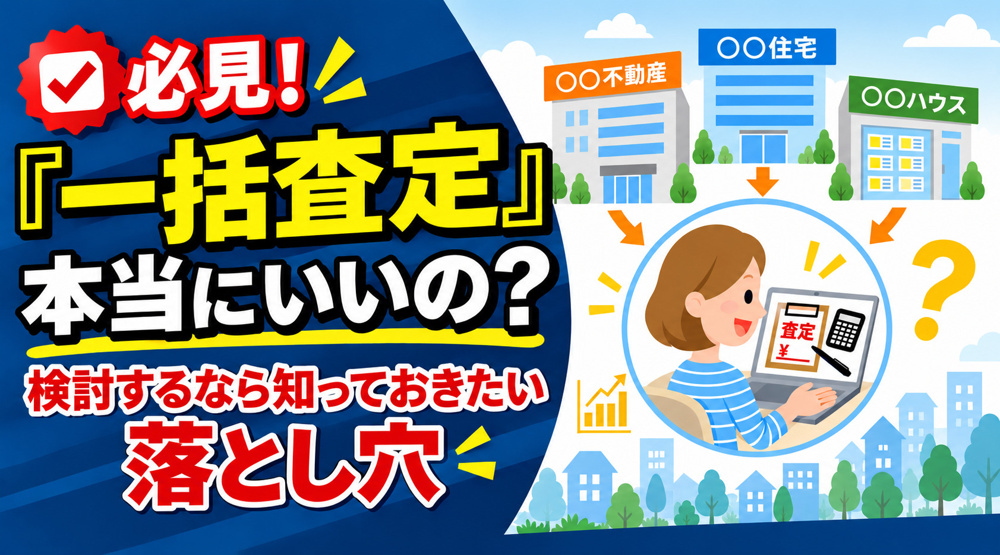 不動産売却の一括査定って本当にいいの？一括査定を検討するなら知っておきたい落とし穴の画像