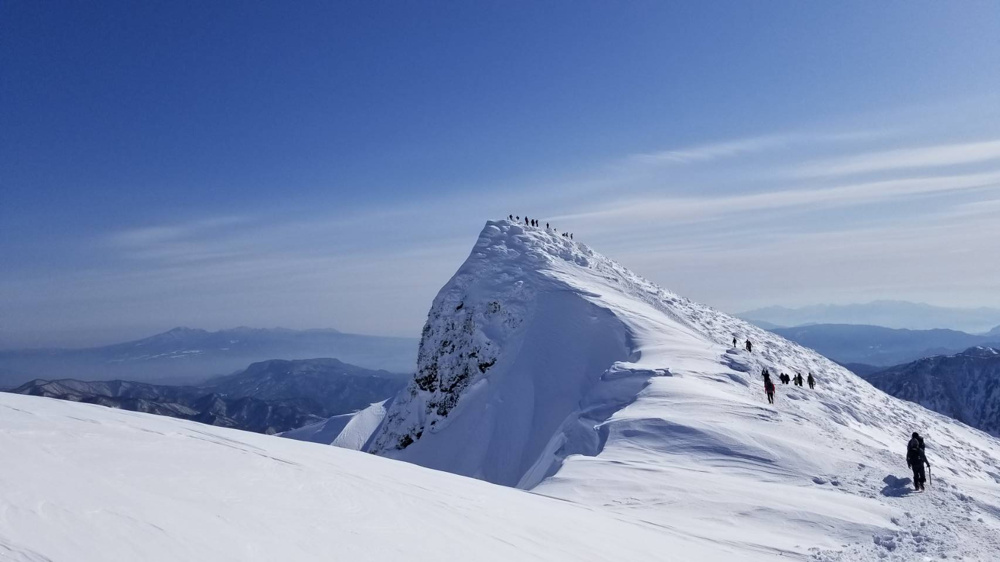 群馬県の名山【谷川岳】の雪山です♪の画像
