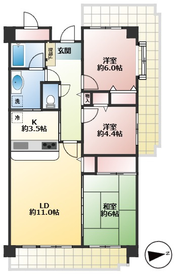 【売買】ファミール市川グランテージ1280万円の画像