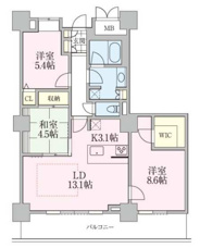 ロイヤルパークスタワー南千住の3LDKの画像