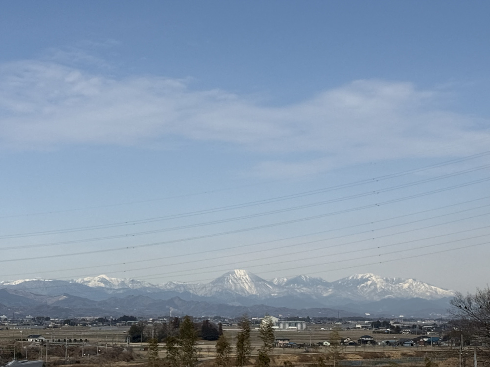 【栃木県】小山市から見える日光連山、とてもキレイですの画像
