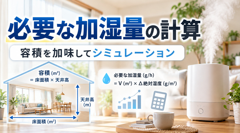 加湿量の計算の画像
