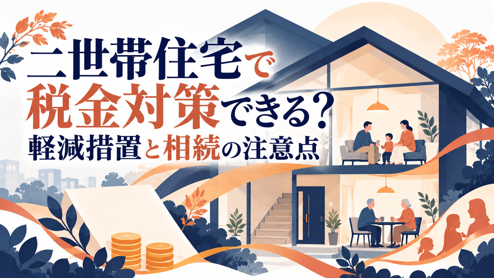 二世帯住宅で税金対策できる？軽減措置と相続の注意点の画像
