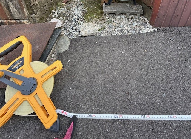 【愛西市不動産売却】現地計測の画像