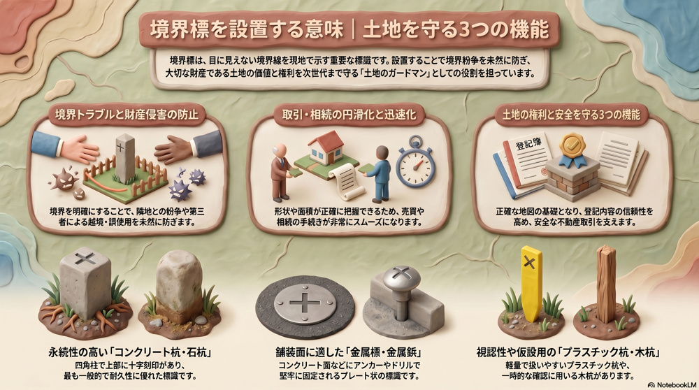 境界標識とは何か？役割と重要性をご紹介 の画像