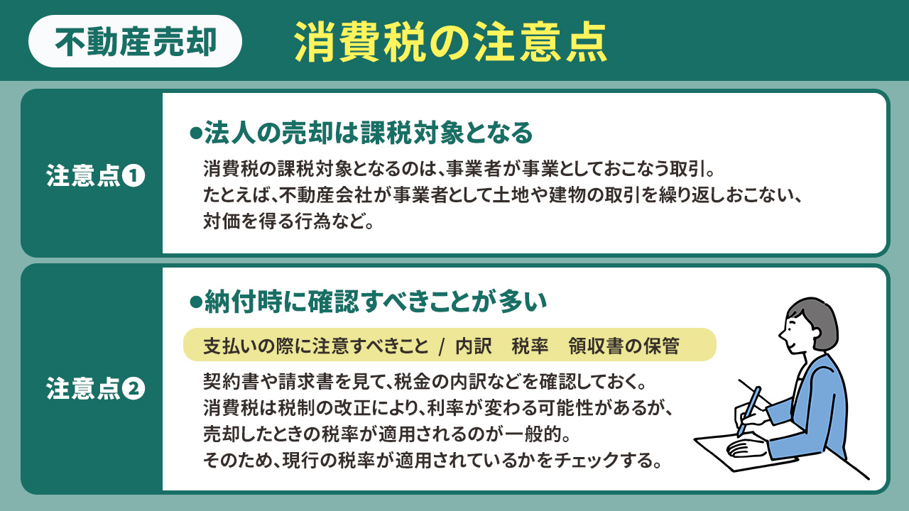 不動産売却における消費税の注意点