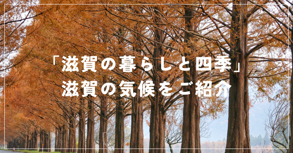 「滋賀の暮らしは四季と共にどう変わる？滋賀の気候をご紹介」の画像