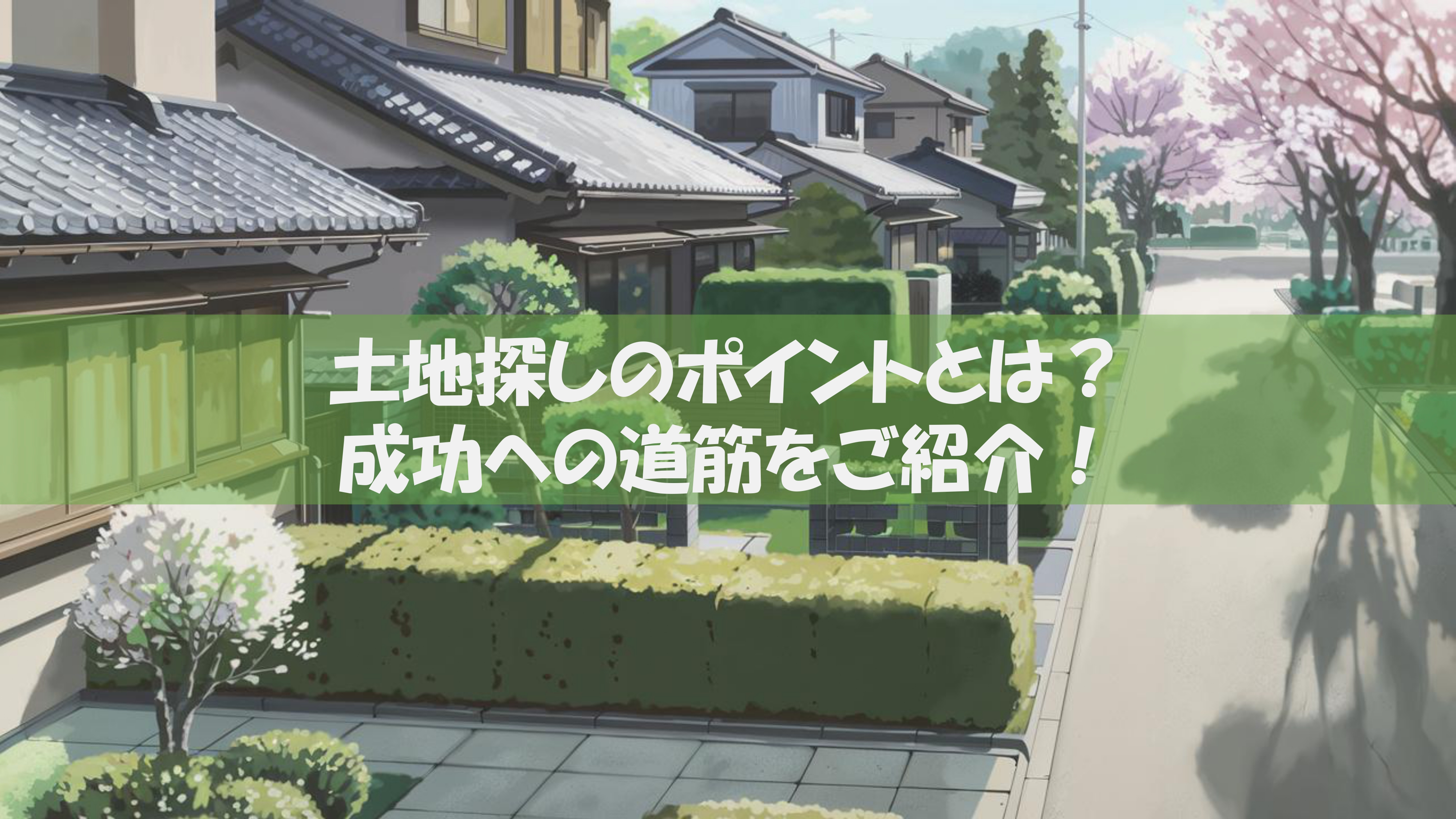 土地探しのポイントとは？成功への道筋をご紹介の画像