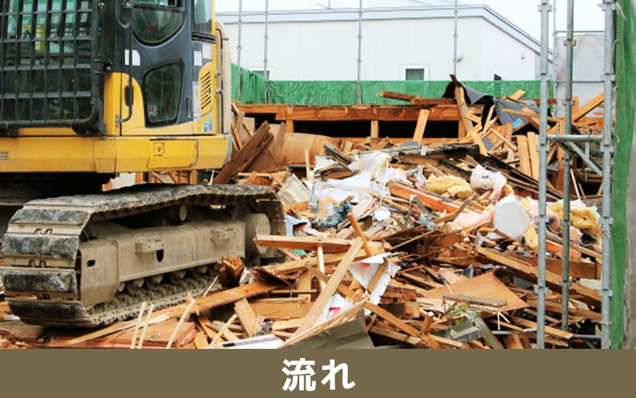 家解体の流れ（見積もりから整地まで）