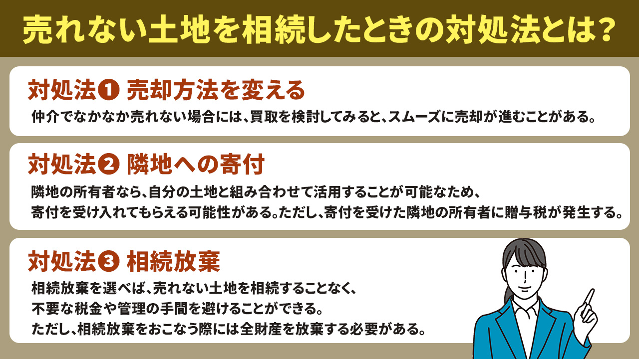売れない土地を相続したときの対処法とは？