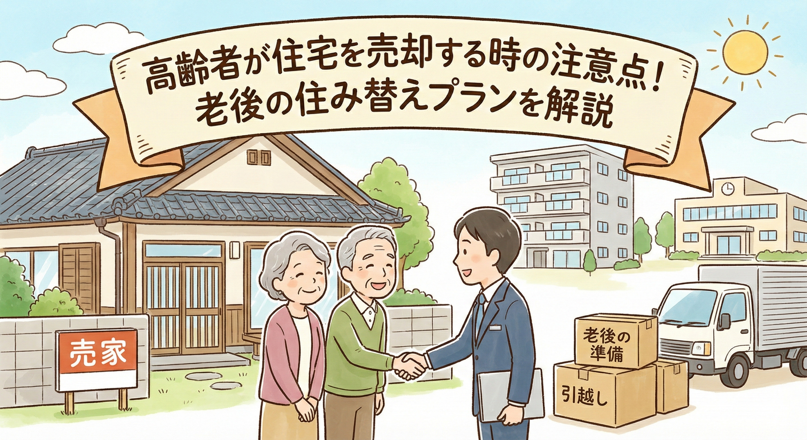 高齢者が住宅を売却する時の注意点！老後の住み替えプランを解説の画像