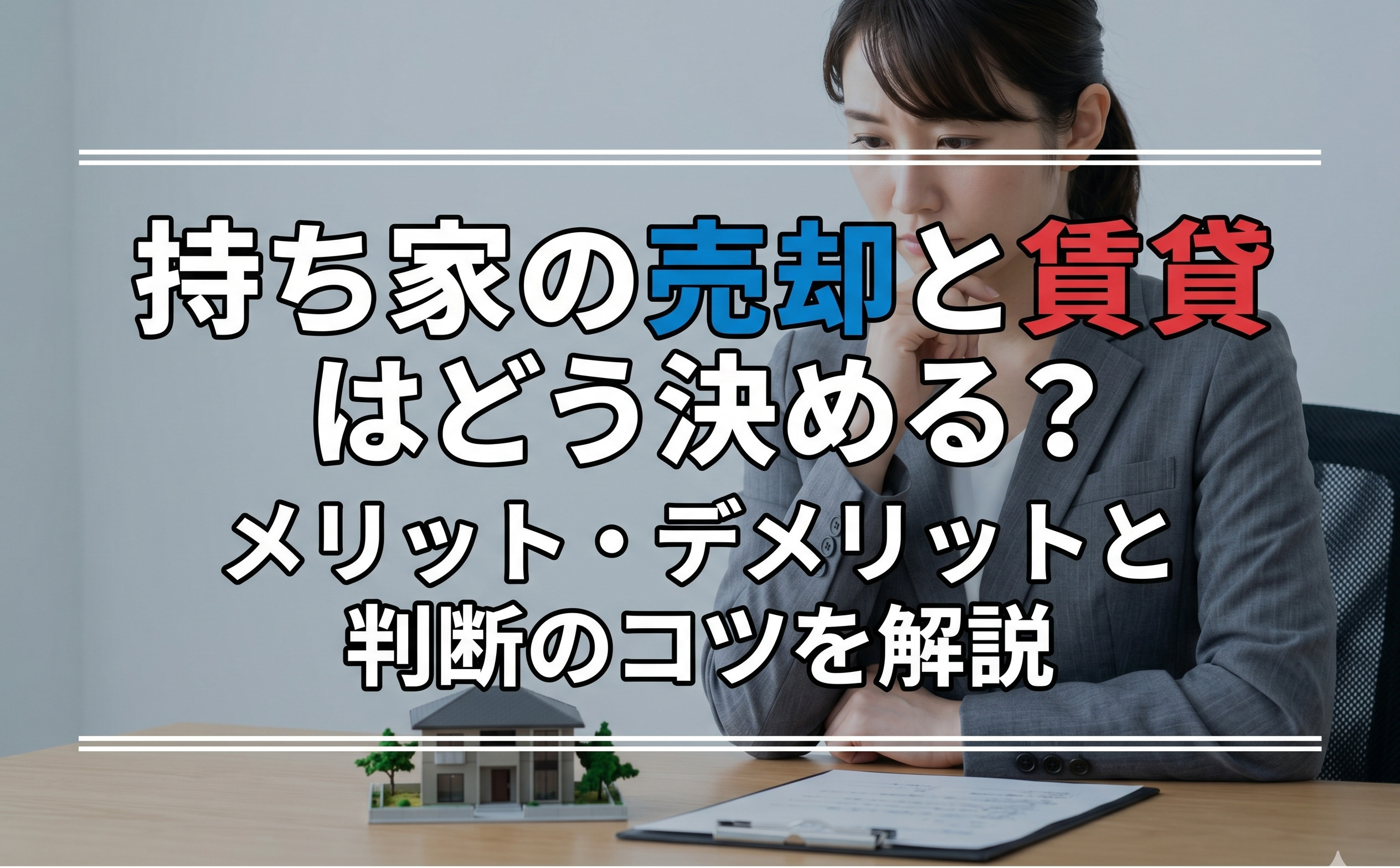 【2026年版】持ち家の売却と賃貸はどう決める？メリット・デメリットと判断のコツを解説の画像