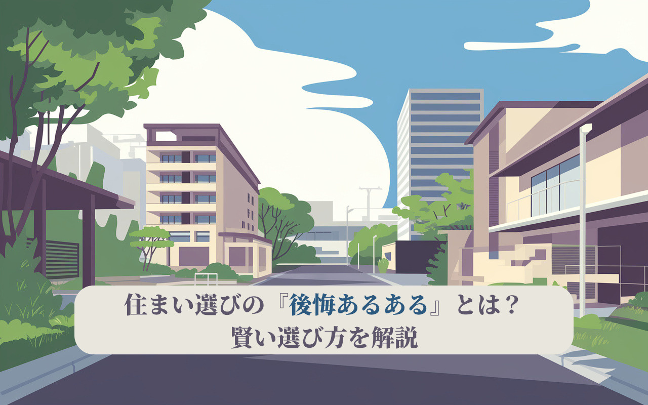 住まい選びの後悔あるあるとは？賢い選び方を解説の画像