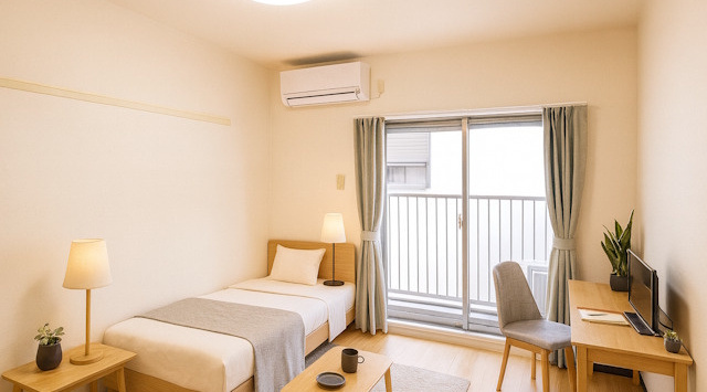 【ルームツアー】徳丸ハイツA｜女性専用の一人暮らし向けワンルーム！設備充実な家電付きのお部屋の画像