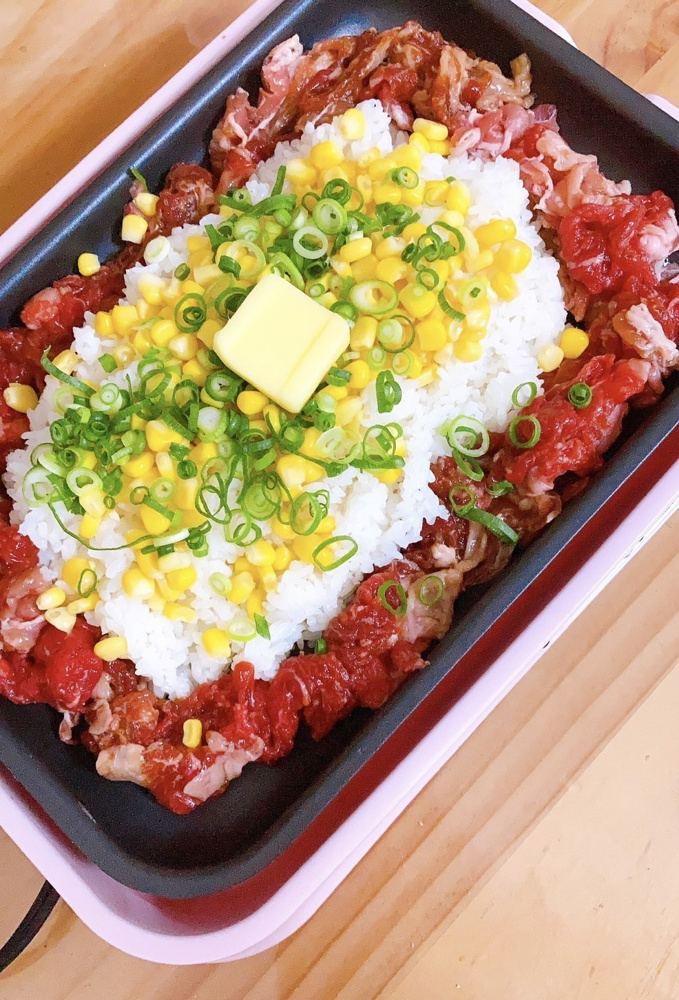 ホットプレートごはんの画像