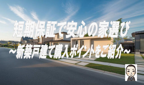 短期保証2年で安心の家選び！新築戸建て購入のポイントをご紹介の画像