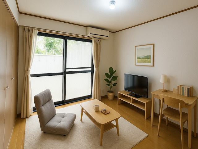 【ルームツアー】サニーハウスタムラ|大容量の収納が魅力的!ゆったり1DKアパート♪の画像