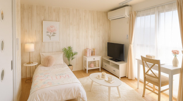 【ルームツアー】CREA21｜女子学生限定マンション！2口ガスコンロも魅力的♪の画像