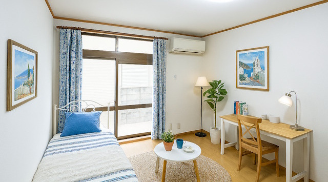 【ルームツアー】B・Bハイツ｜奈良女子大学まで徒歩圏内の女性専用物件！バス・トイレ別のセパレートタイプの画像