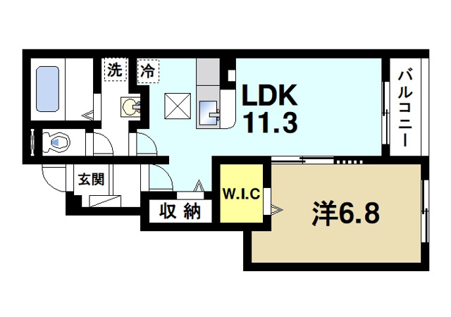 カルム敷島の間取り図1