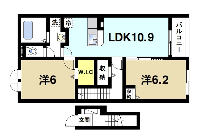 カルム敷島の間取り図2