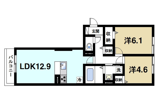 アクアポルタの間取り図3