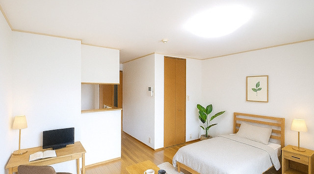 【ルームツアー】さくらハイツ｜カウンターキッチンのあるワンルーム！収納力も抜群♪の画像