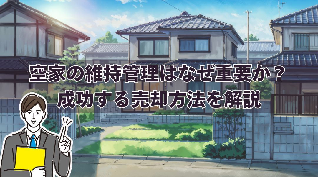 空家の維持管理はなぜ重要か？成功する売却方法を解説の画像