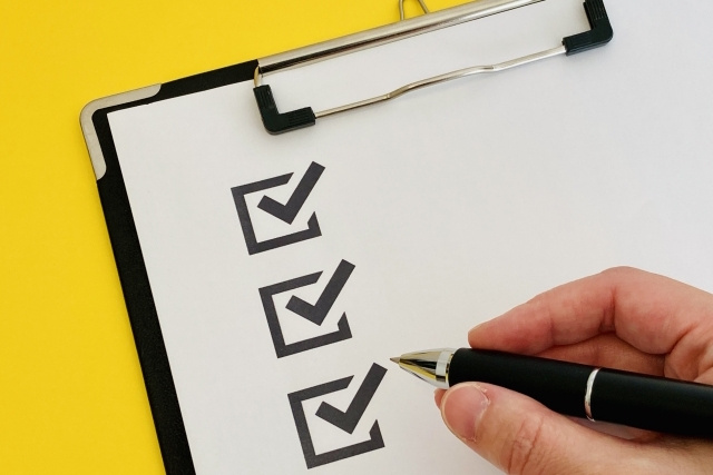 審査の際にチェックされる項目