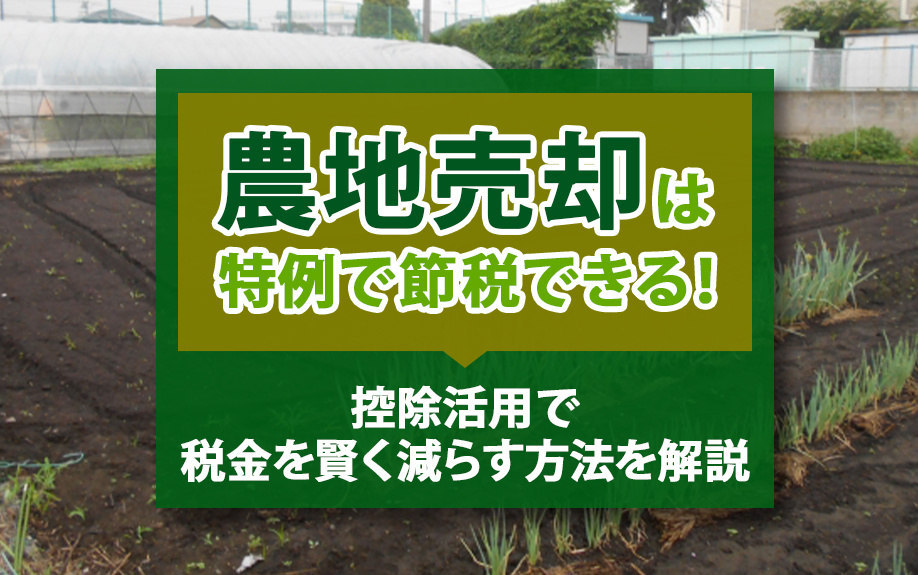 農地売却は特例で節税できる！控除活用で税金を賢く減らす方法を解説