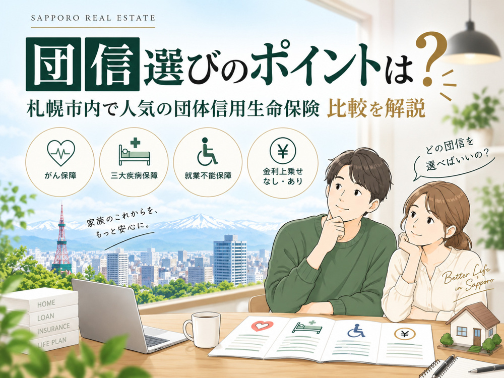 団信選びのポイントは？札幌市内で人気の団体信用生命保険保険比較を解説の画像