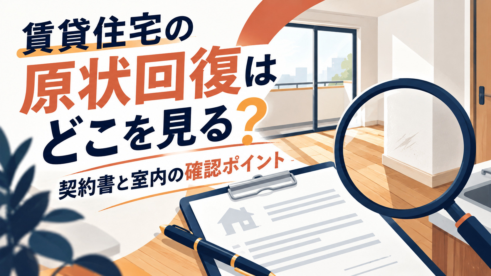 賃貸住宅の原状回復はどこを見る？契約書と室内の確認ポイントを解説の画像