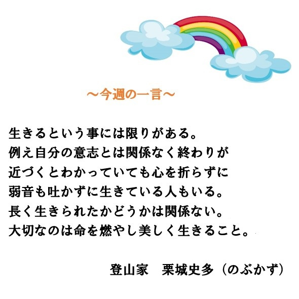 ～今週の一言～の画像