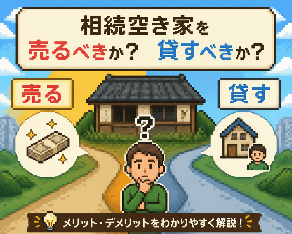 空き家は売るべきか？貸すべきか？活用法を解説の画像